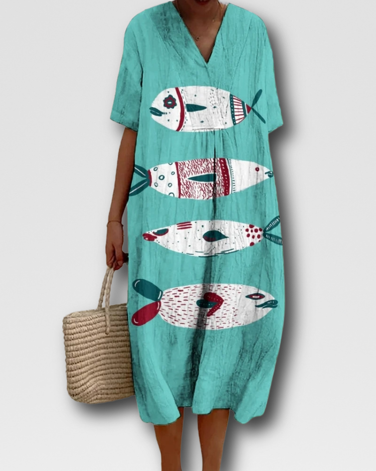 MARTHA - BOHO FLOW MIDI DRESS