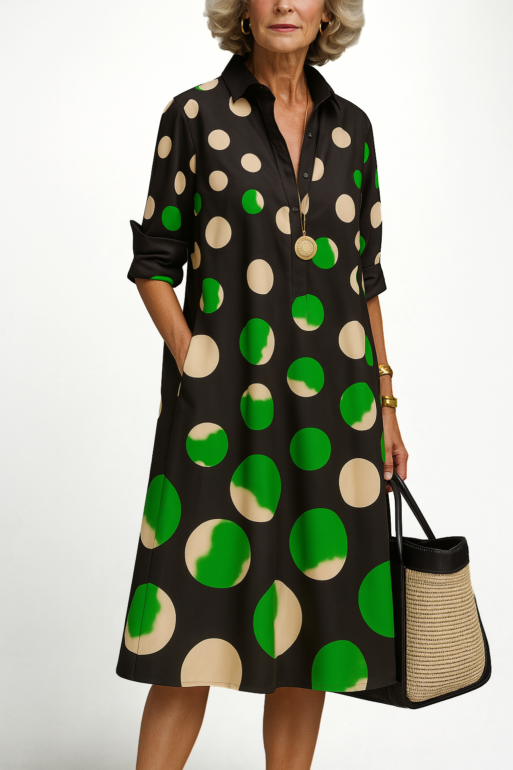 GEORGIA – MODERN POLKA DOT DRESS