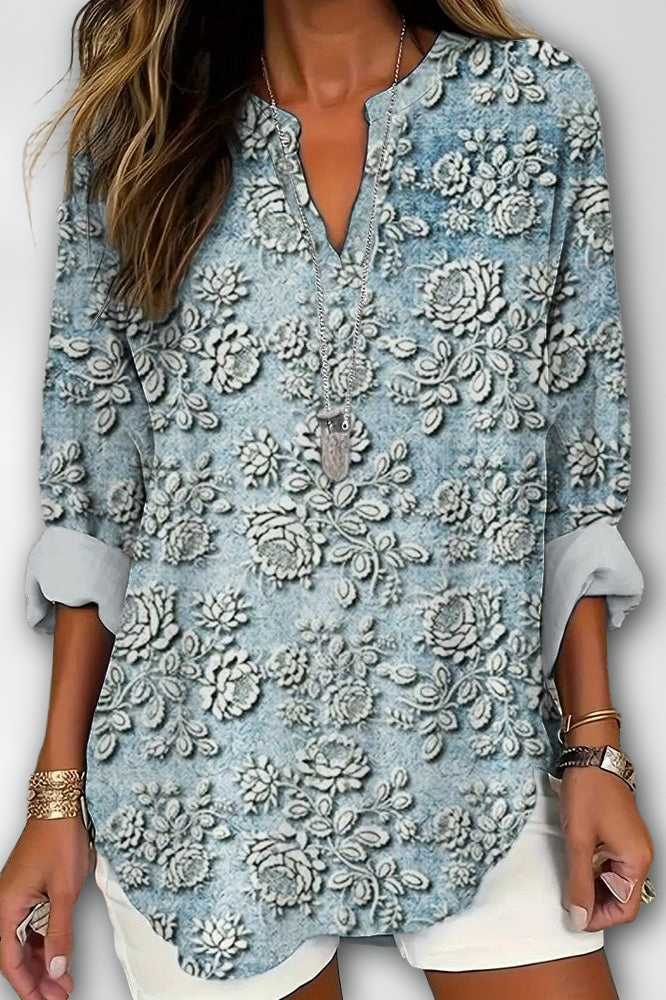 DELIA – DUSK BLOOM BLOUSE