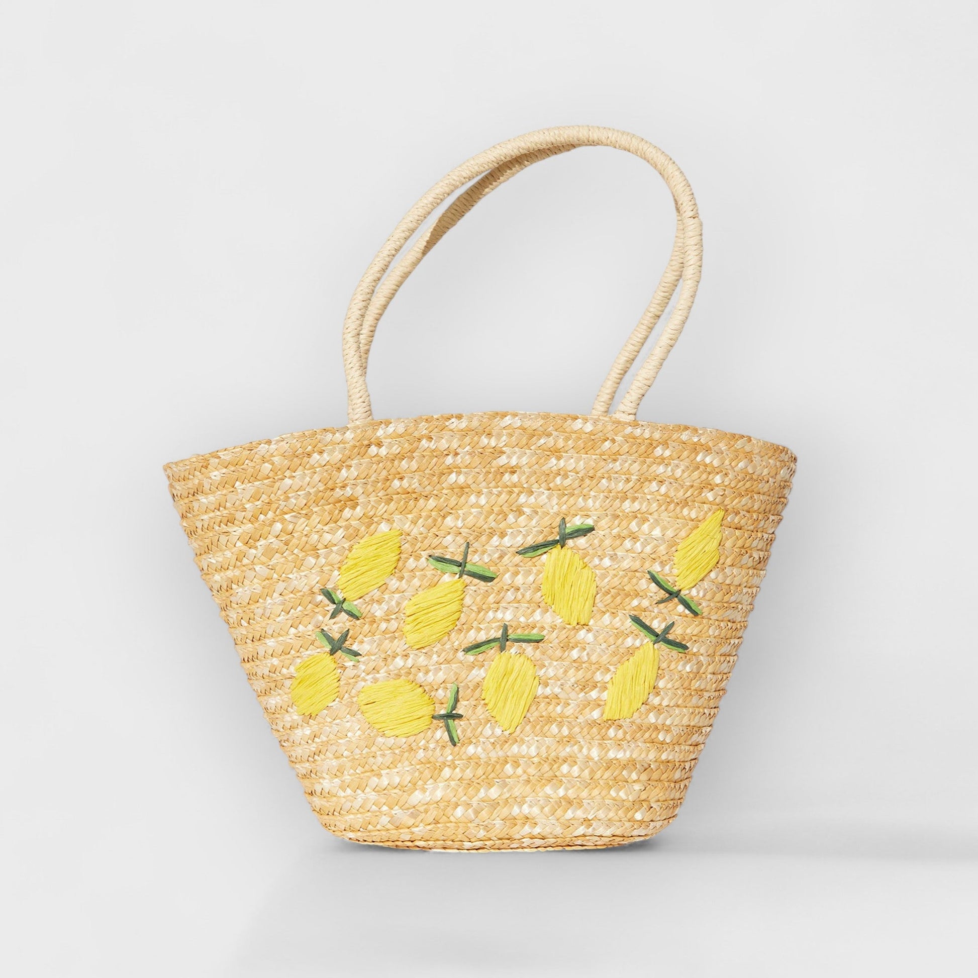 SALLY - CITRUS STRAW TOTE