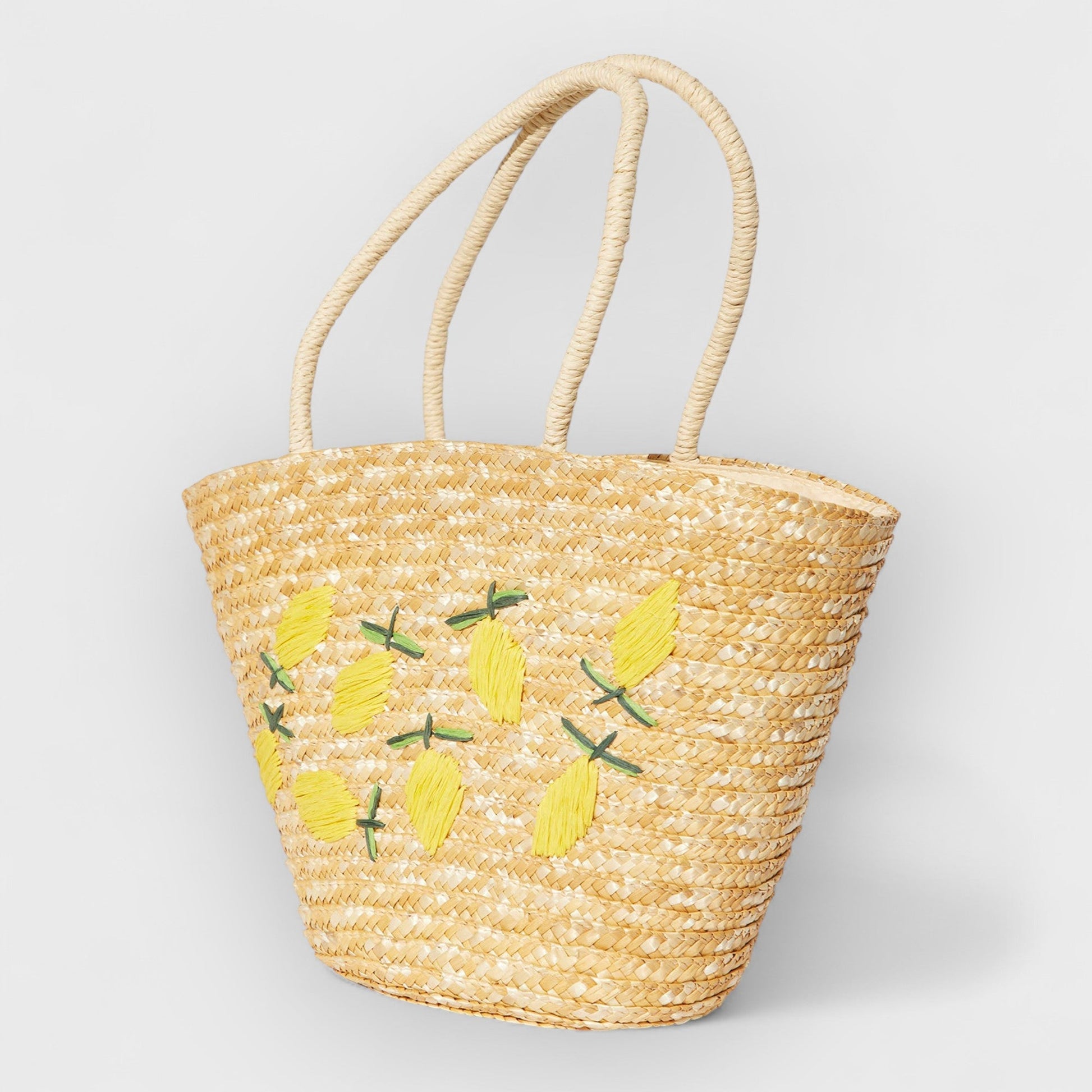 SALLY - CITRUS STRAW TOTE