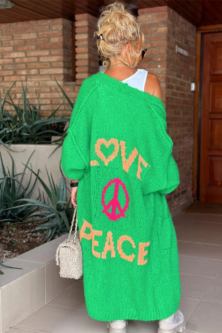 EMILY – LOVE & PEACE CARDIGAN