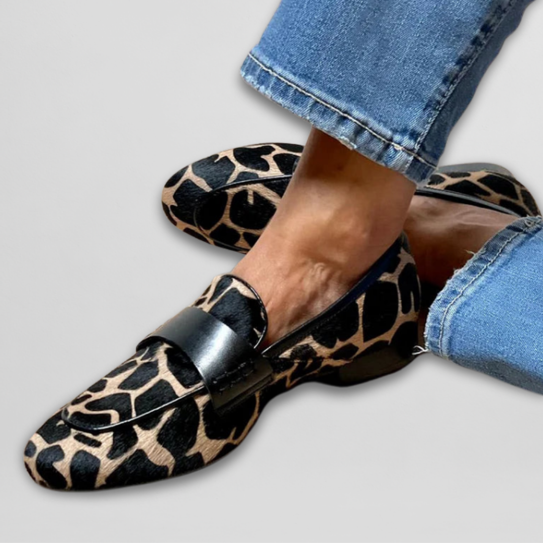 CHLOE - ANIMAL PRINT LOAFERS
