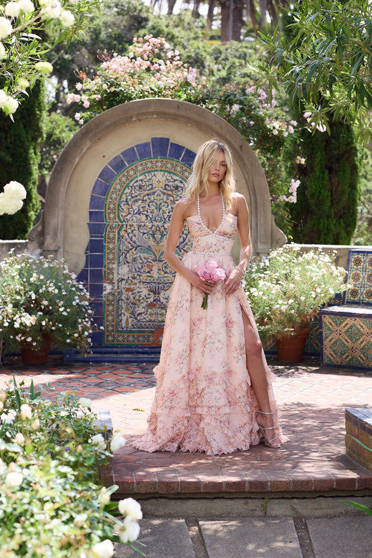 ELISE - PEACH BLOSSOM GOWN
