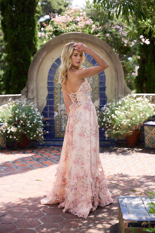 ELISE - PEACH BLOSSOM GOWN