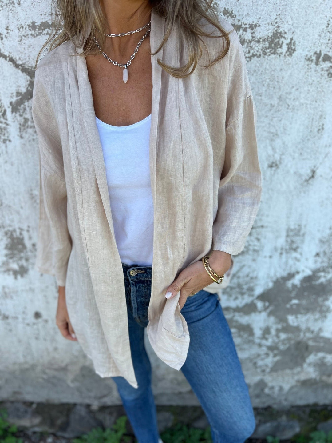 JORGIE – GRACEFUL DRAPE CARDIGAN