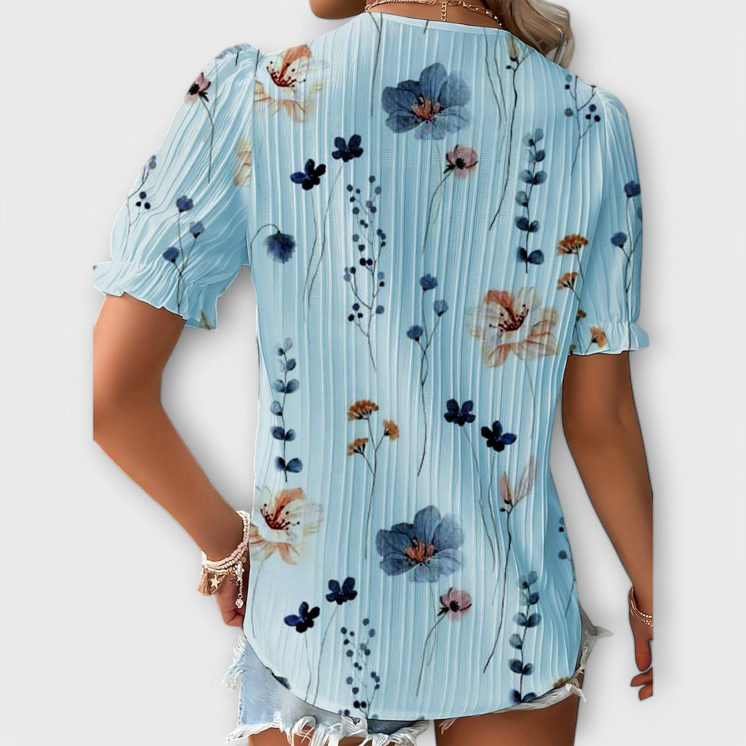 PAULINE - TIMELESS V-NECK BLOUSE