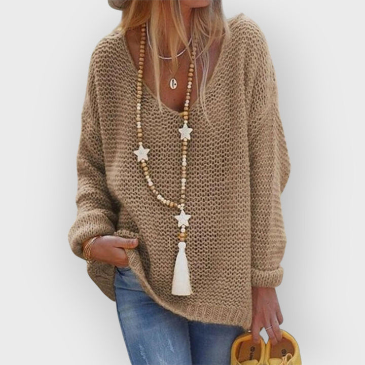DOROTHY - V-NECK KNIT JUMPER