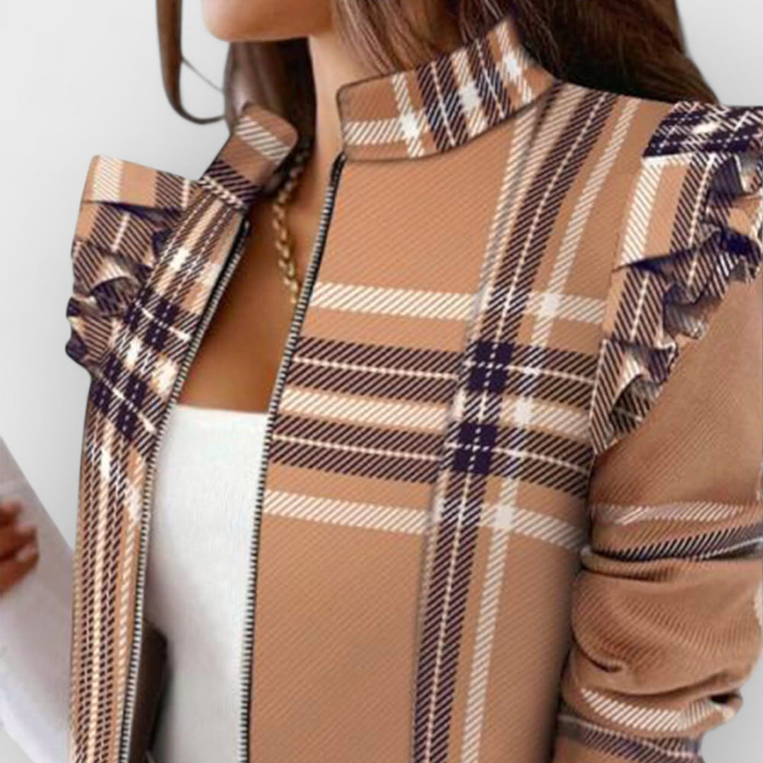 RAYA - PLAID TAILORED BLAZER