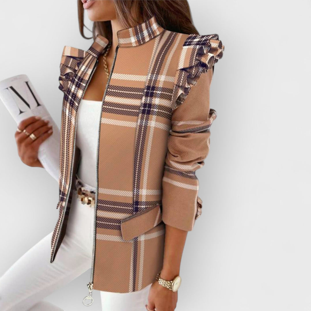 RAYA - PLAID TAILORED BLAZER