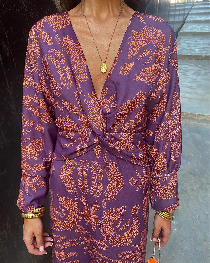 DEVINA - KNOTTED MIDI DRESS
