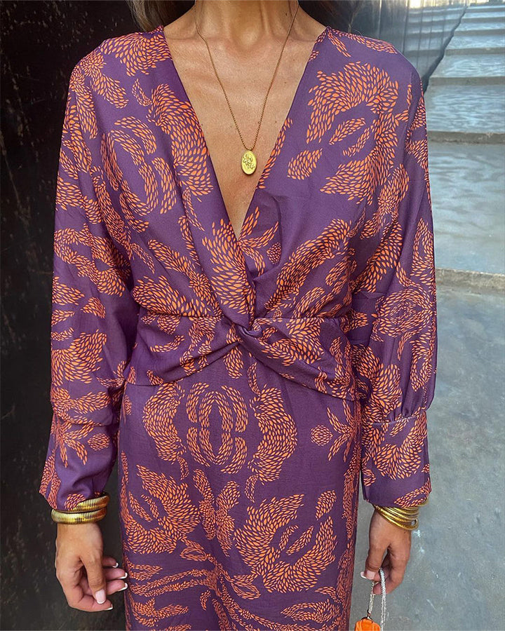 DEVINA - KNOTTED MIDI DRESS