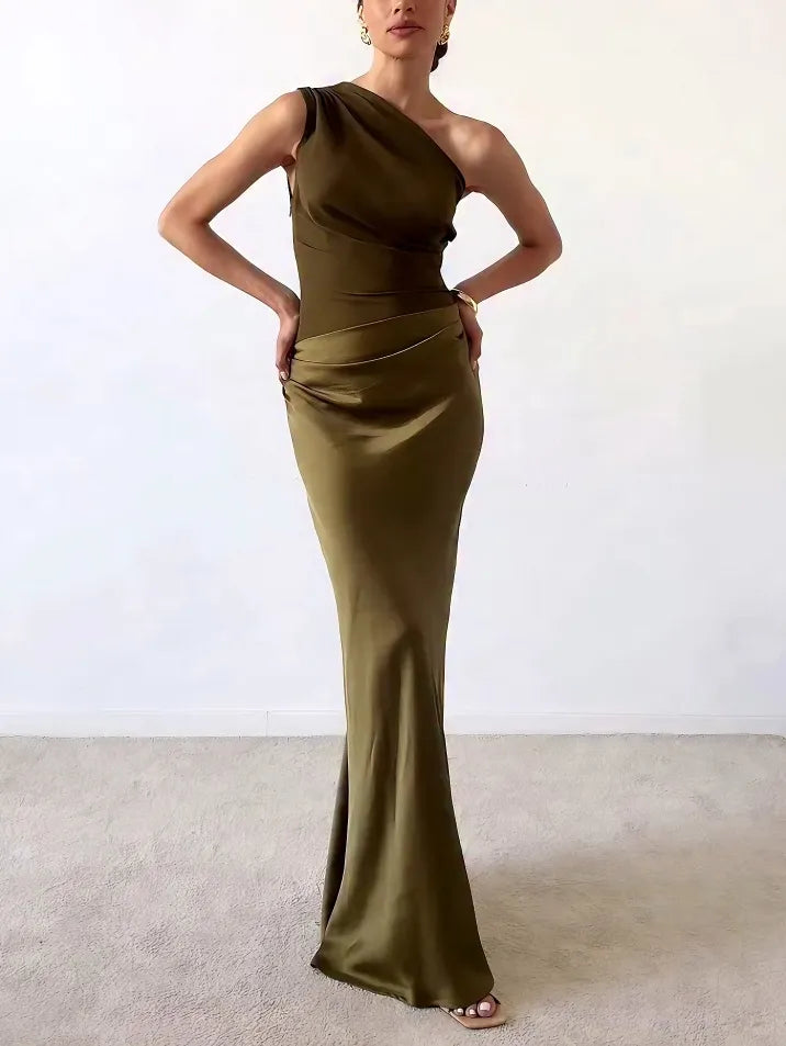 MAREN - SCULPTED SILHOUETTE MAXI DRESS