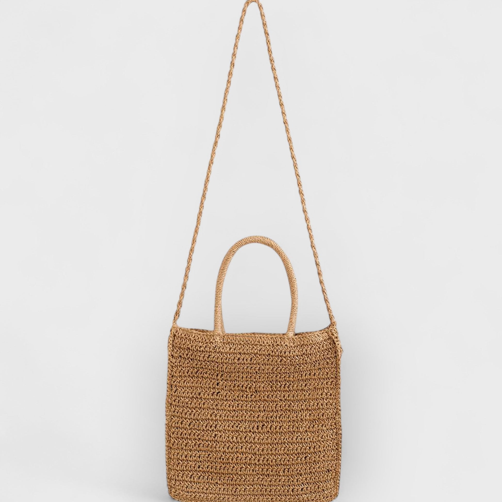 BRENDA - FLOWER WOVEN STRAW BAG