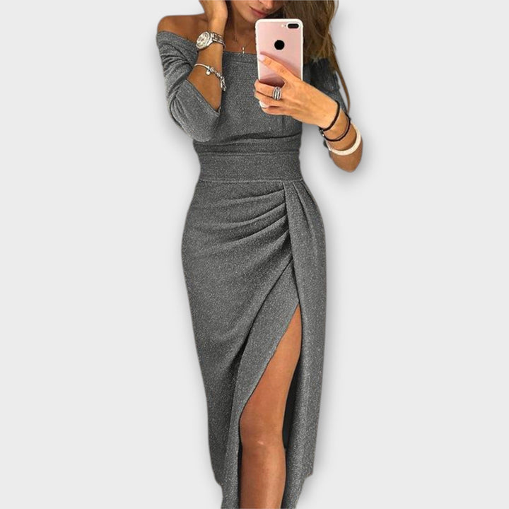 STEPHANIE - ELEGANT OFF-SHOULDER DRESS