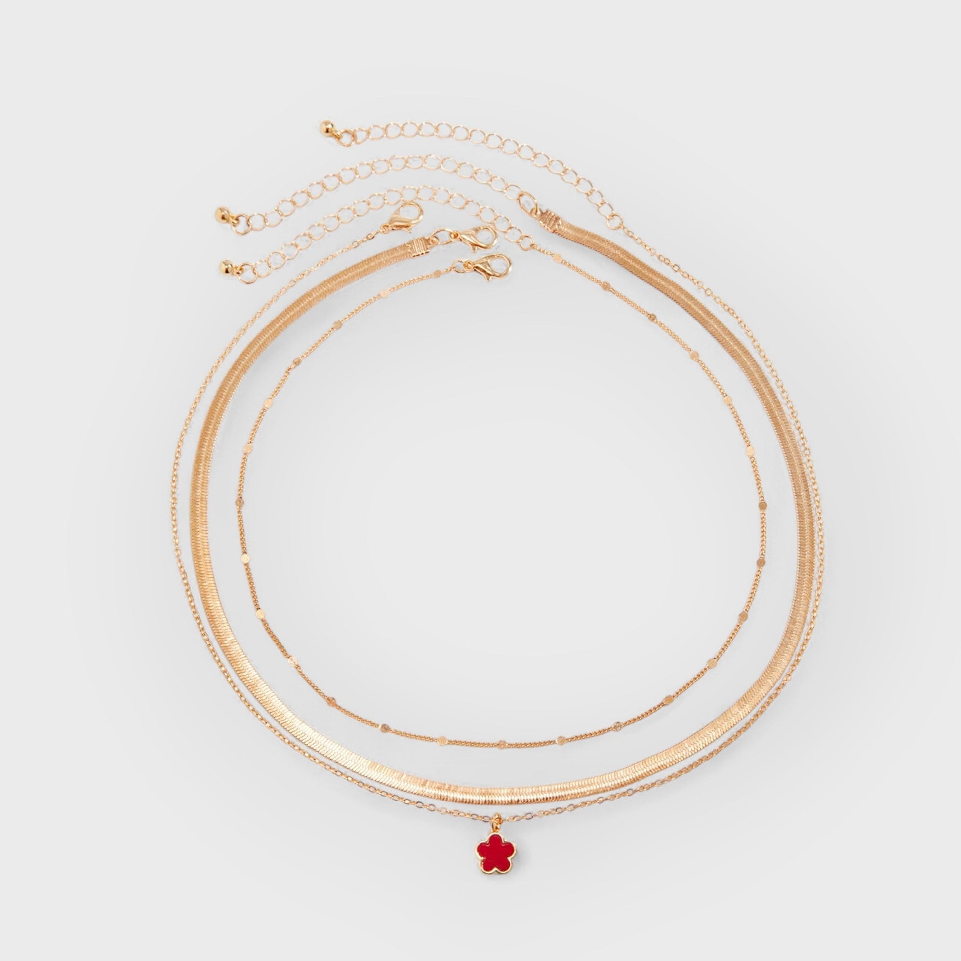 MARA - LUCKY CLOVER LAYERED NECKLACE
