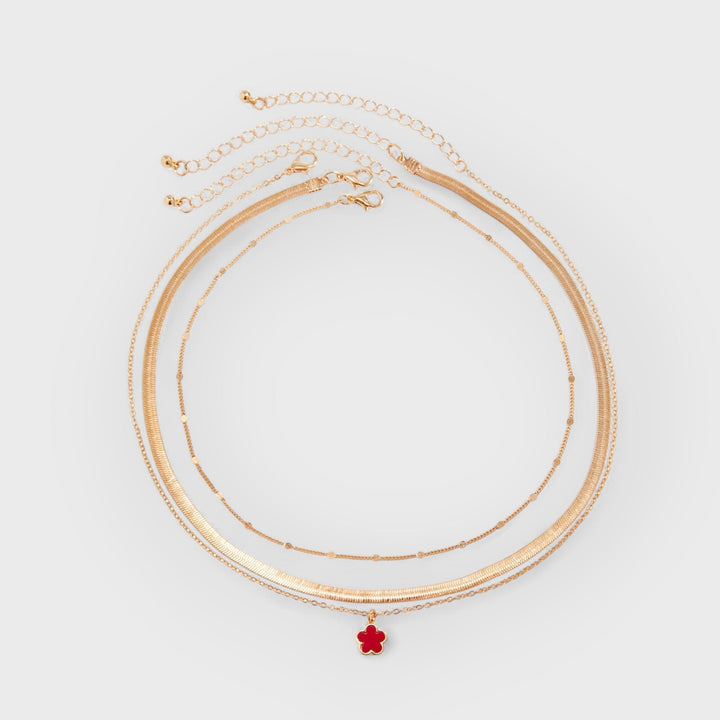 MARA - LUCKY CLOVER LAYERED NECKLACE