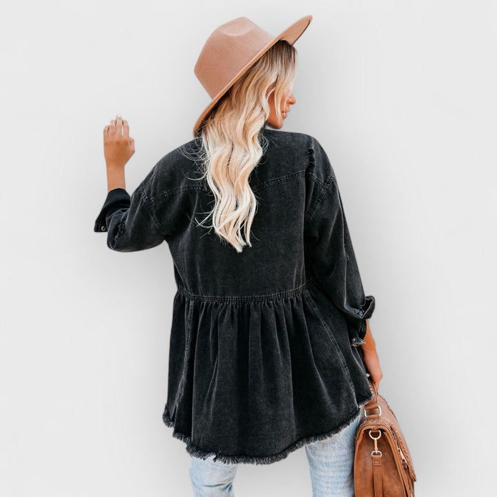 KASIA - DISTRESSED DENIM JACKET
