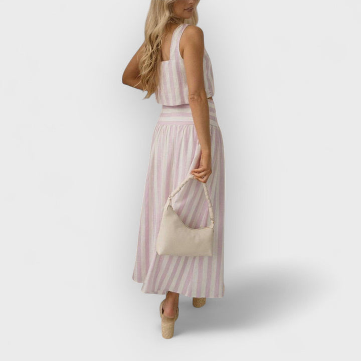 LACEY - STRIPED SKIRT SET