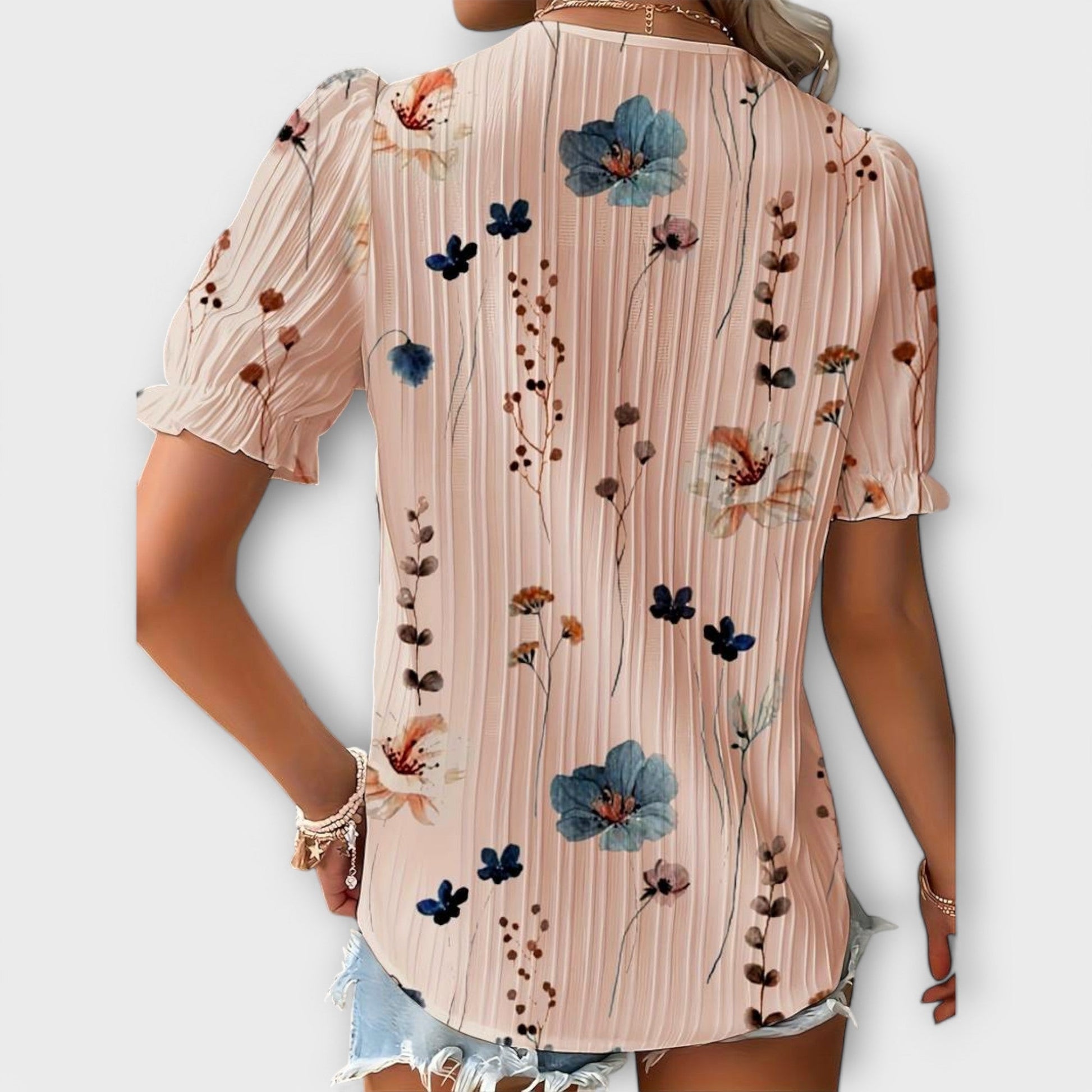 PAULINE - TIMELESS V-NECK BLOUSE