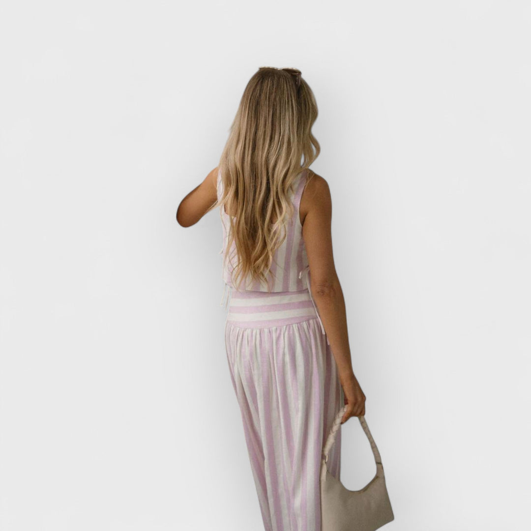 LACEY - STRIPED SKIRT SET
