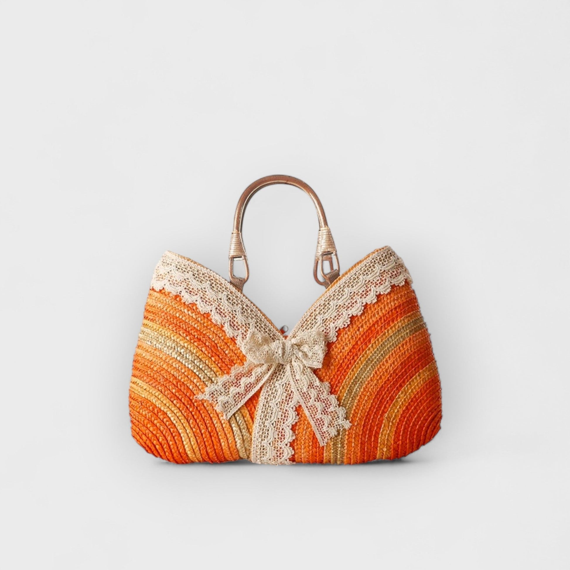 FREDERICA - ROMANTIC STRAW TOTE