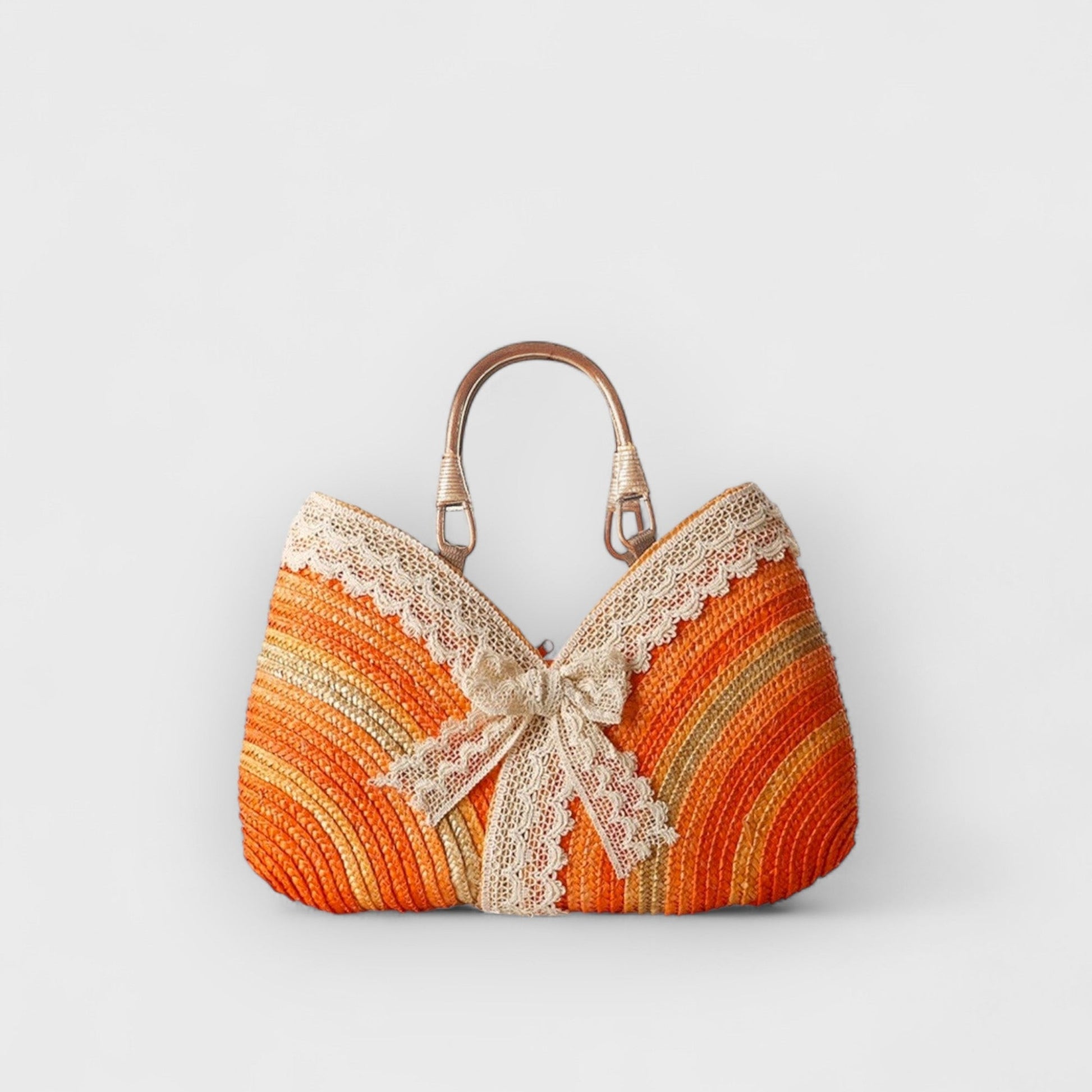 FREDERICA - ROMANTIC STRAW TOTE