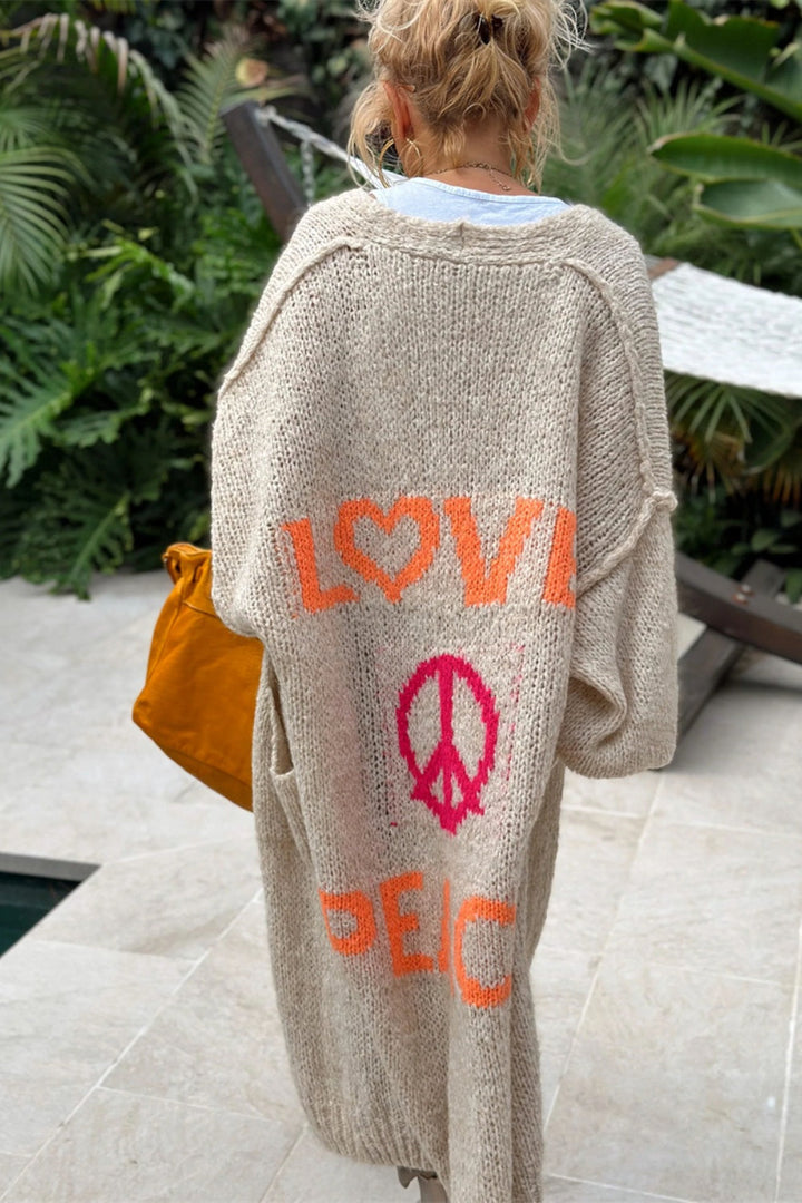 EMILY – LOVE & PEACE CARDIGAN
