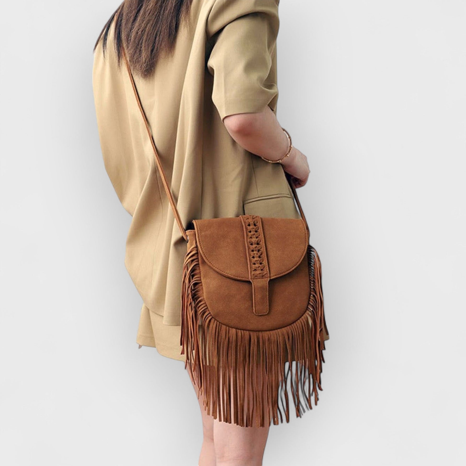 LYNETTE - BOHO FRINGE CROSSBODY BAG
