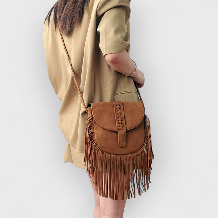 LYNETTE - BOHO FRINGE CROSSBODY BAG