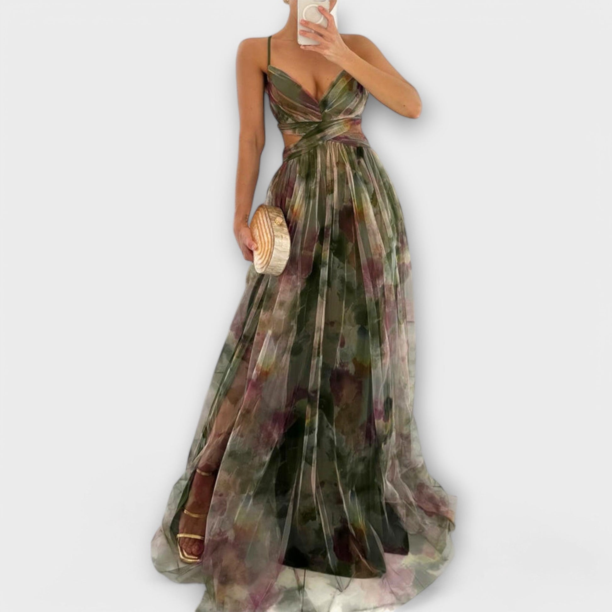 AROA - ELEGANT FIGURE-HUGGING MAXI DRESS