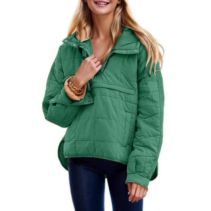 MOIRA – QUILTED PULLOVER PUFFER JACKET