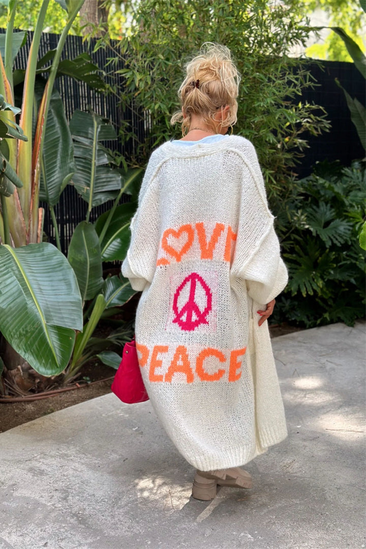EMILY – LOVE & PEACE CARDIGAN