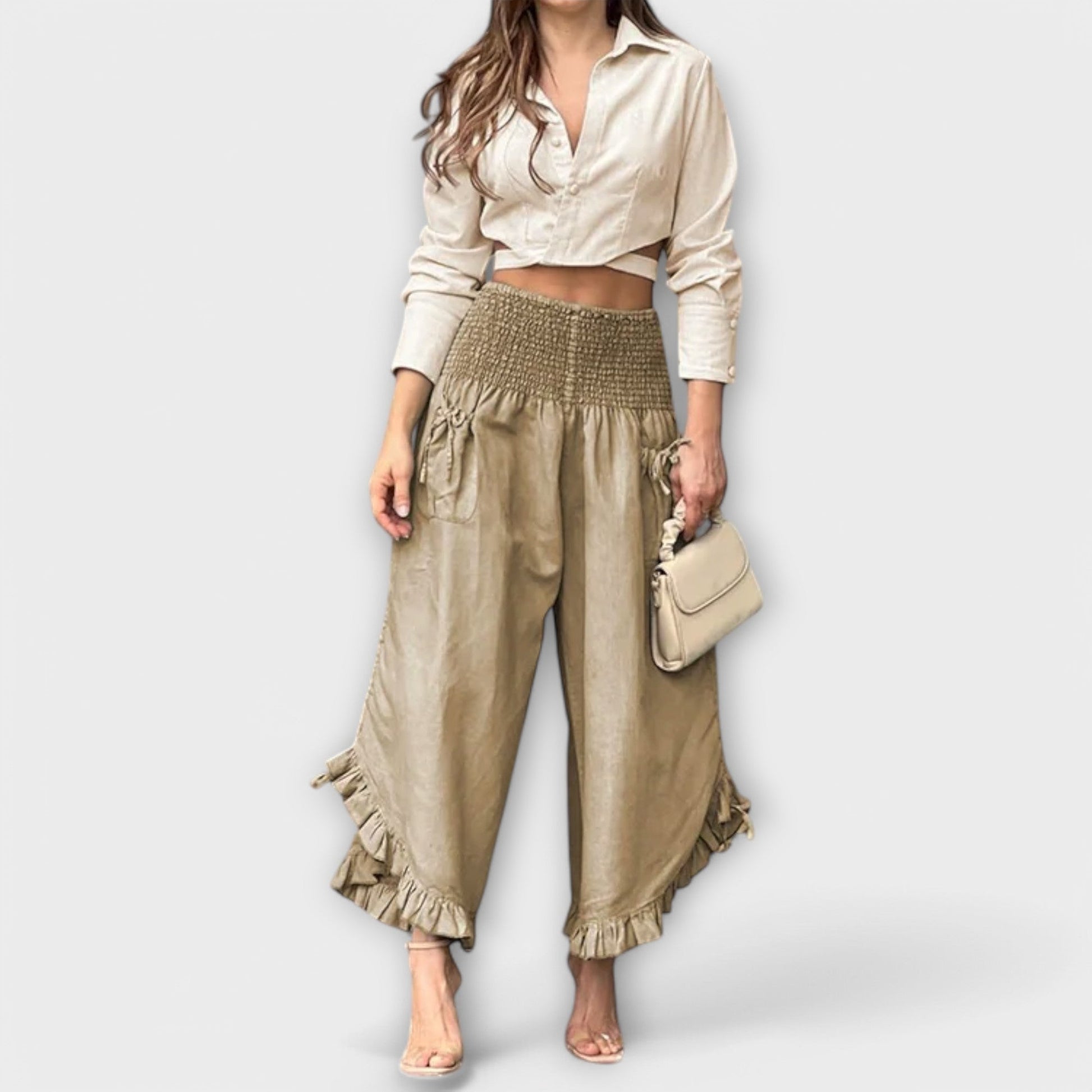 POLLY - ELEGANT DRAPED TROUSERS