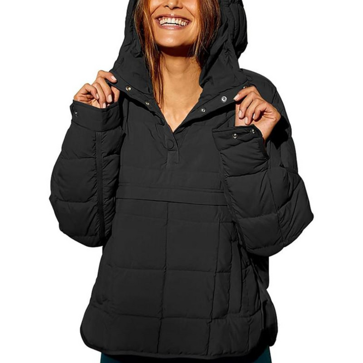 MOIRA – QUILTED PULLOVER PUFFER JACKET
