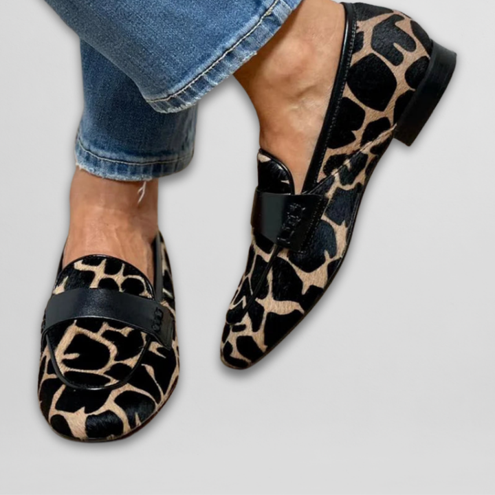 CHLOE - ANIMAL PRINT LOAFERS