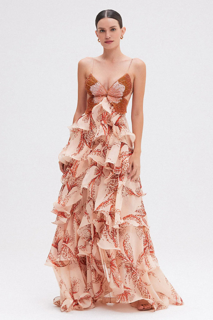 LILY - ETHEREAL RUFFLE DRESS