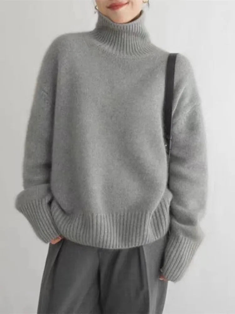 NANCY – LUXE HIGH-NECK JUMPER