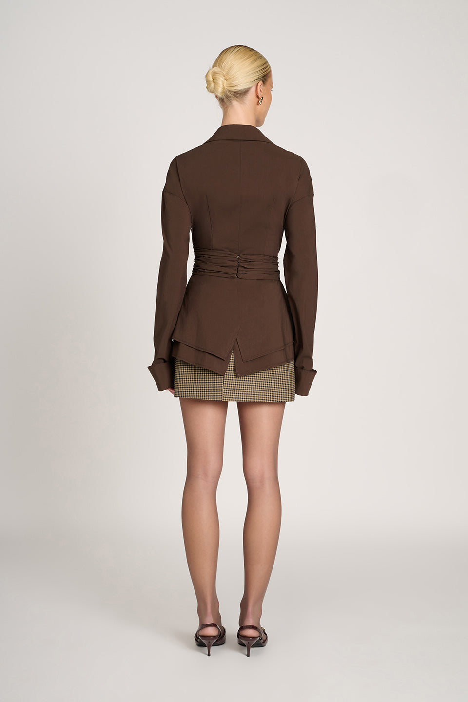 ELODIE – TAILORED WRAP BLOUSE
