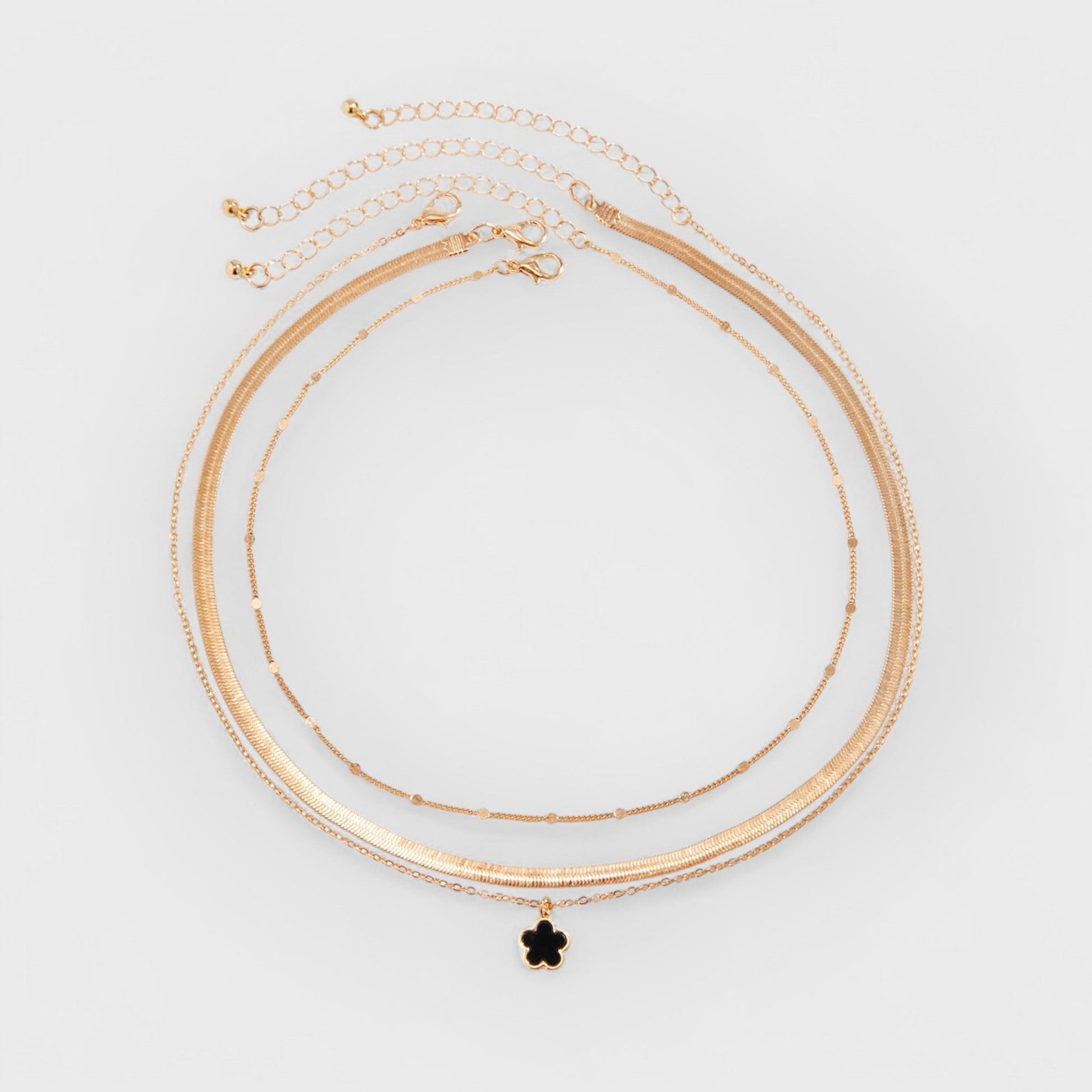 MARA - LUCKY CLOVER LAYERED NECKLACE