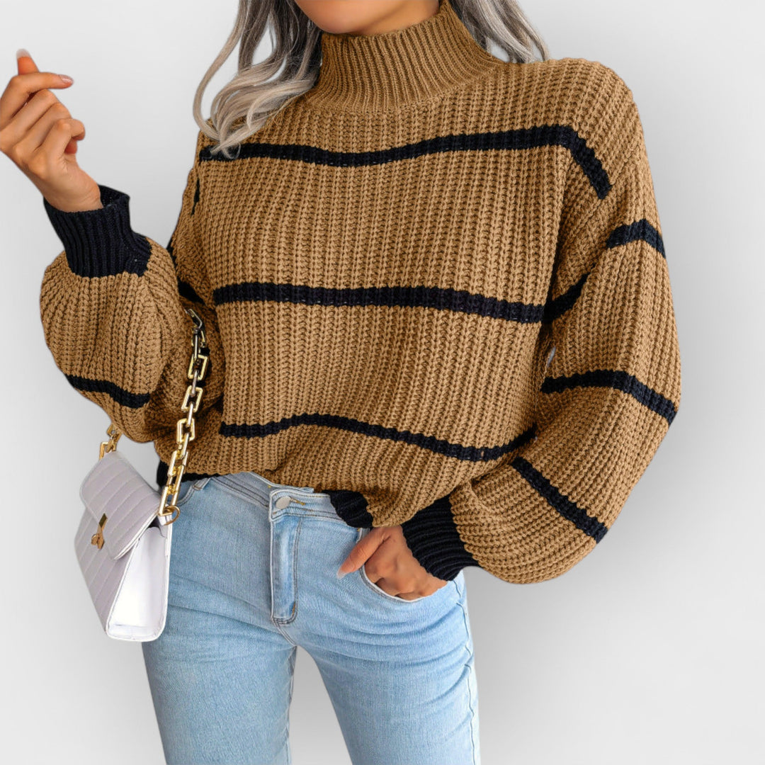 LUCIENDA - STRIPED KNIT JUMPER