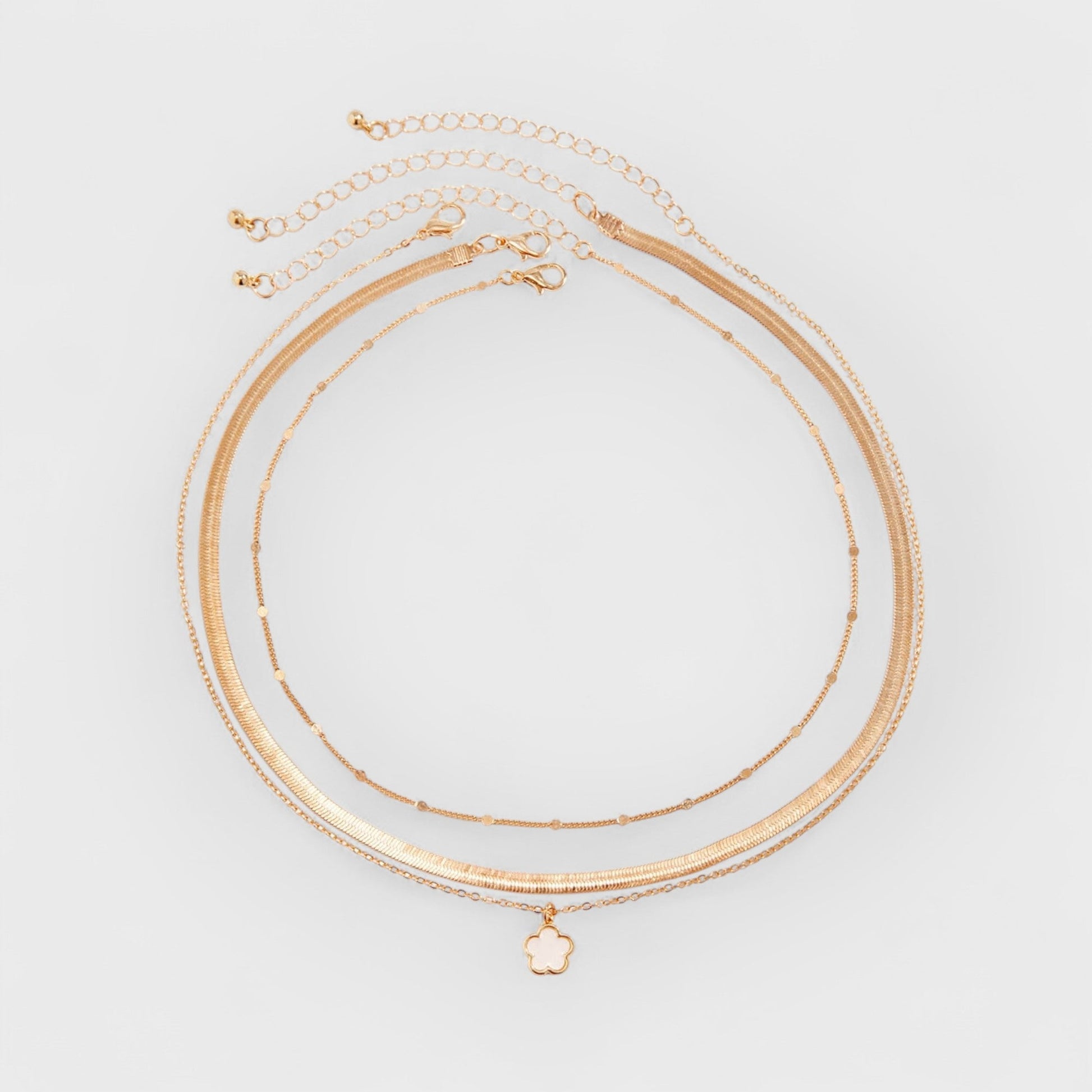 MARA - LUCKY CLOVER LAYERED NECKLACE