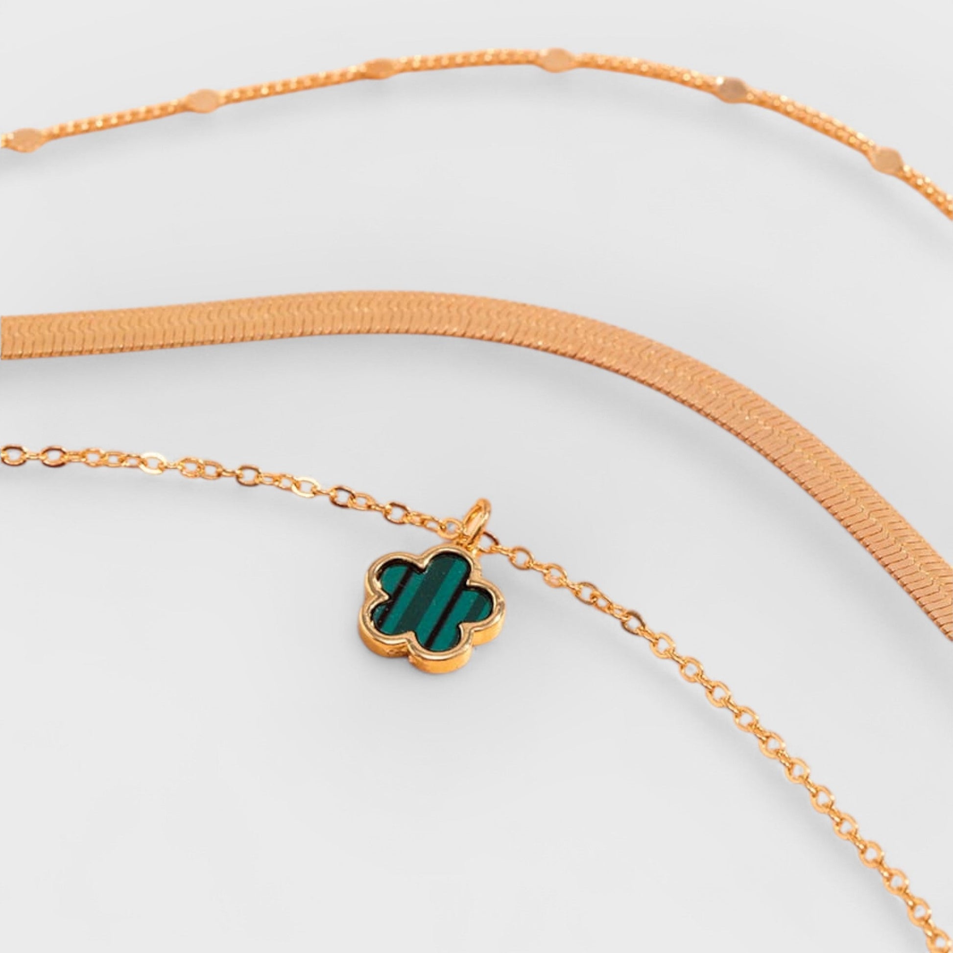 MARA - LUCKY CLOVER LAYERED NECKLACE