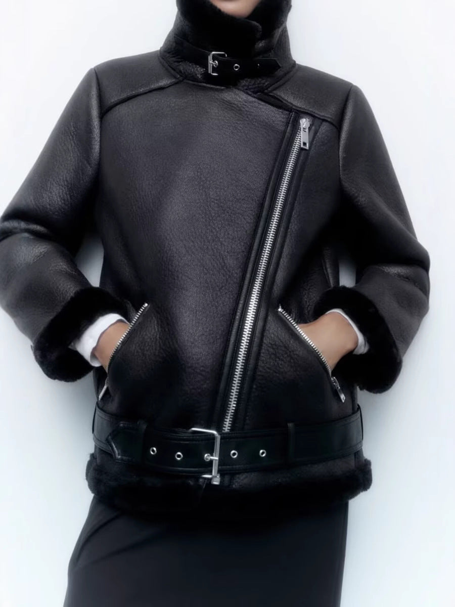 AMIRAH – STRUCTURED BIKER-STYLE JACKET