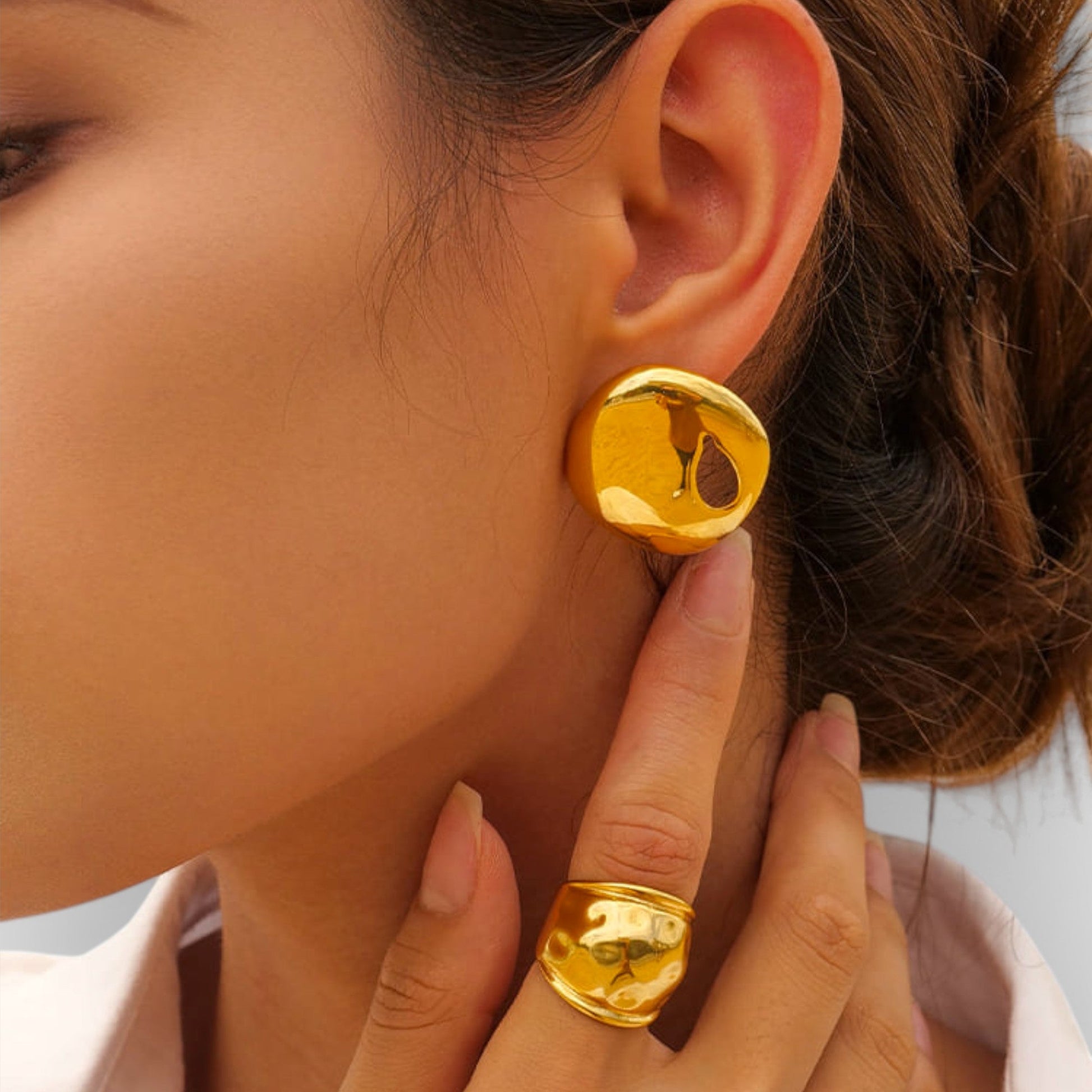TARA - SCULPTURAL DUO RING