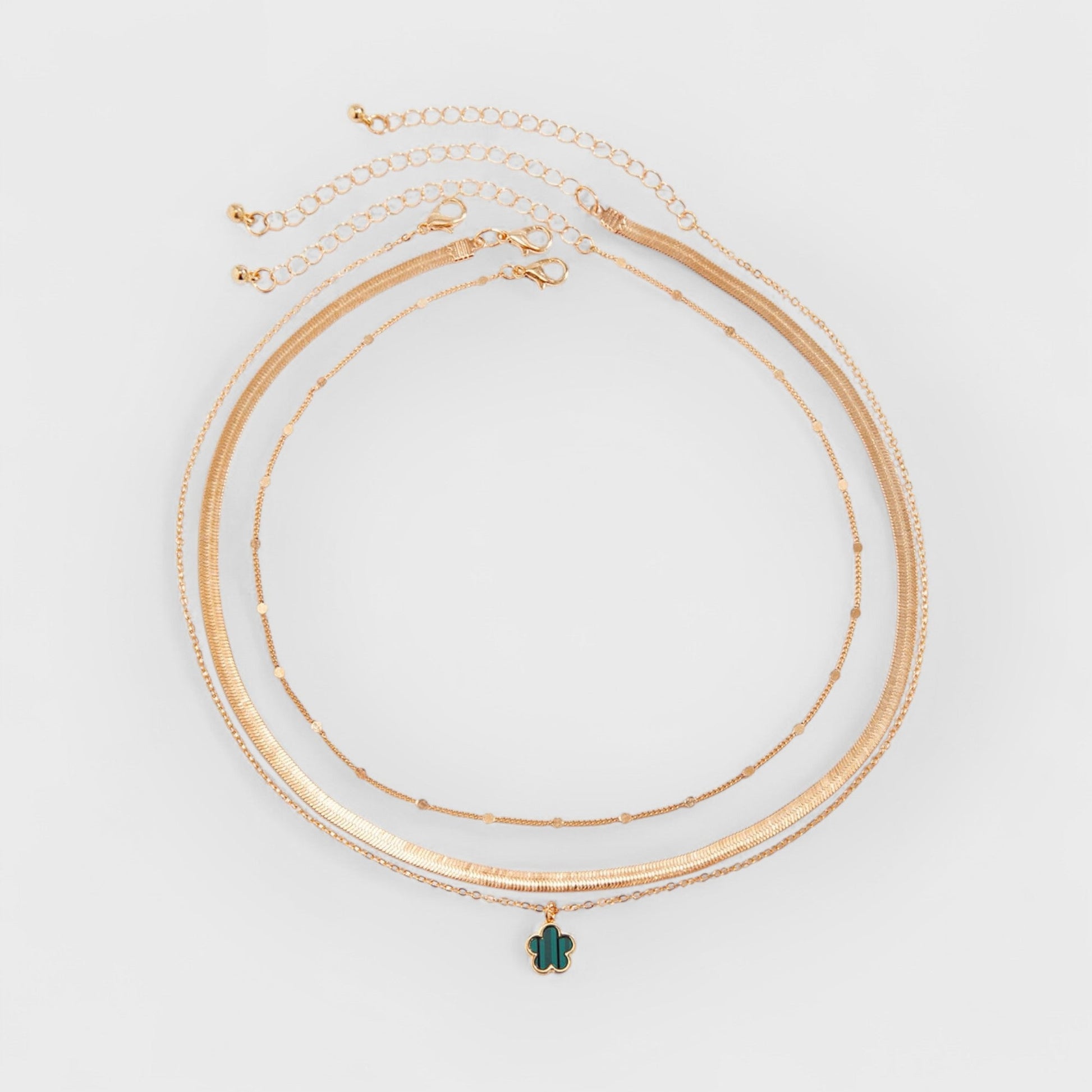 MARA - LUCKY CLOVER LAYERED NECKLACE