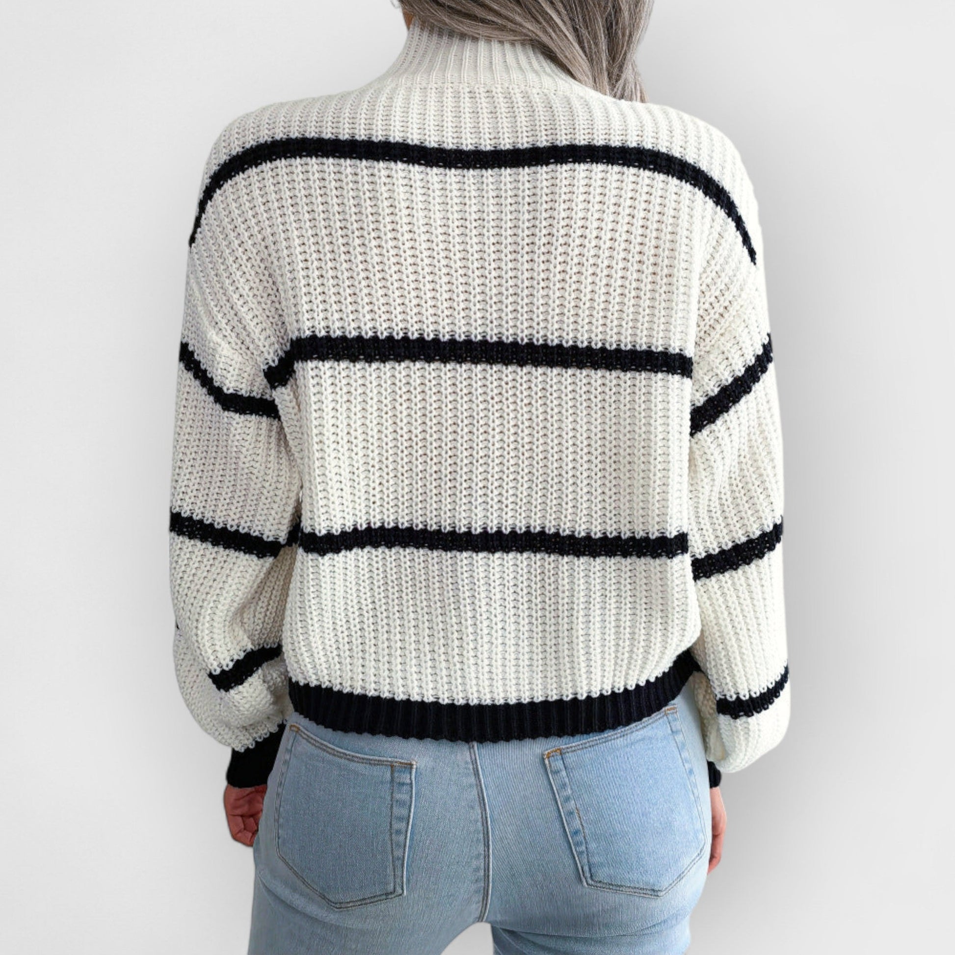 LUCIENDA - STRIPED KNIT SWEATER