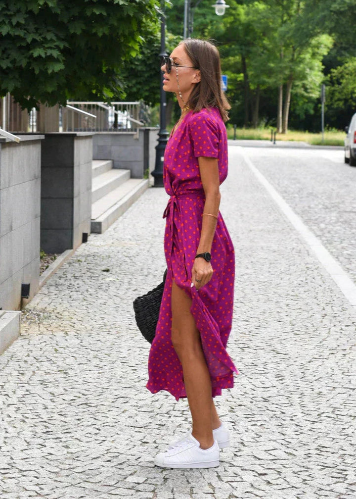 LOUISE - WRAP STYLE DRESS