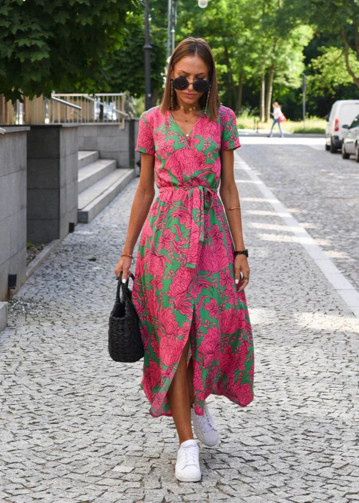 LOUISE - WRAP STYLE DRESS