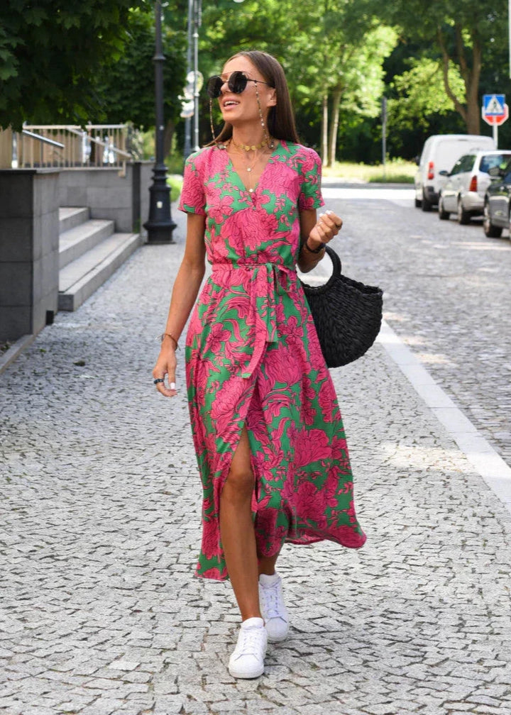 LOUISE - WRAP STYLE DRESS